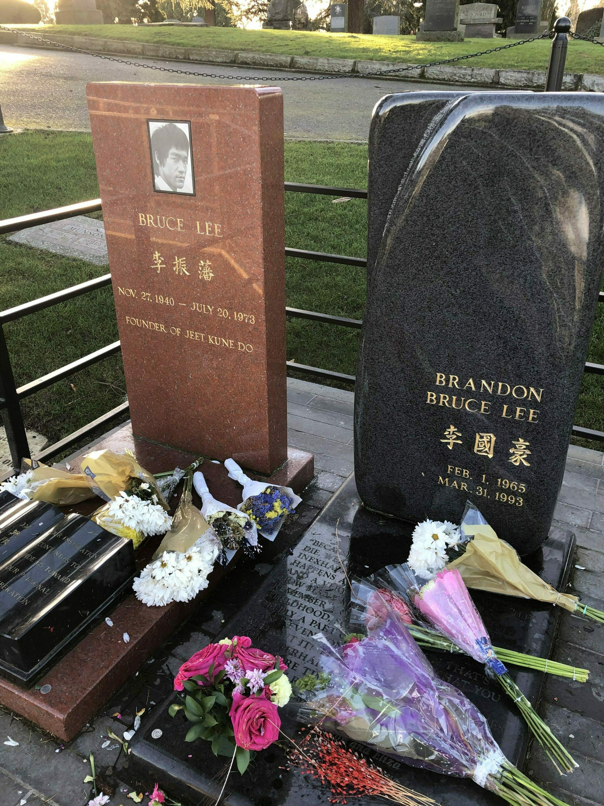 A short walk to visit Bruce Lee's grave from Shafer Baillie Mansion -  Shafer Baillie Mansion B&B, Seattle WA